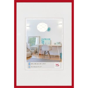 plastic frame 24x30 cm red