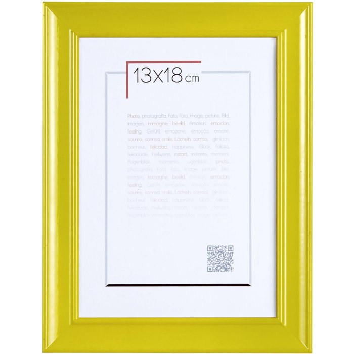 Wooden frame Peps 13x18 cm citrus