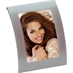 metal portrait frame BASIXX silver for 10x15 cm