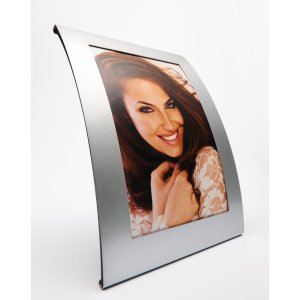 metal portrait frame BASIXX silver for 10x15 cm