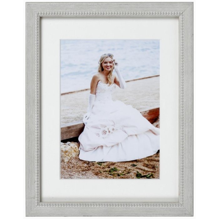 wooden frame Perle 13x18 cm gray