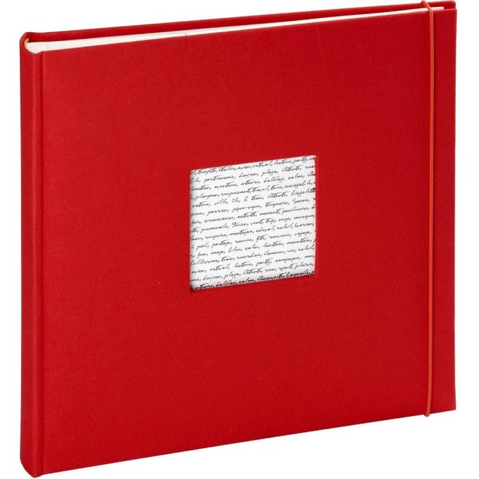 Photo album Linea 30x30 cm red