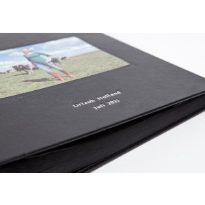 HNFD Personalised photo album Kolara black 30x30 cm 100 black sides