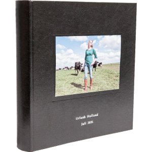 Photo album Kolara black with your own picture + text