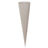 School cone blank gray 50 cm