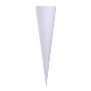 Cornet blank white 70 cm