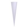 Cornet blank white 70 cm