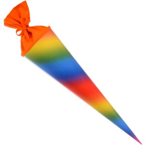 Craft school cone rainbow 70 cm 1 pc.