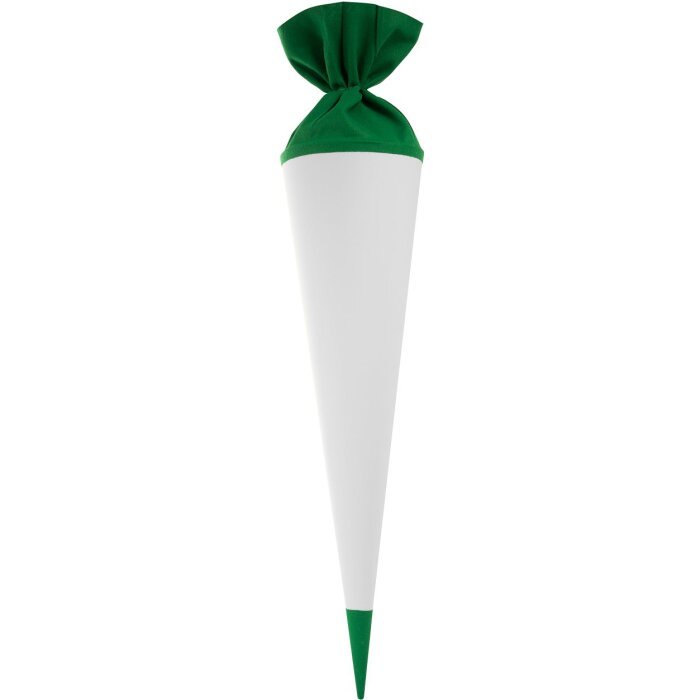 School Cone green-white 70 cm