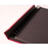 HNFD Maxi photo album Lona red 34,5x33 cm 100 black sides