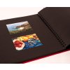 HNFD Maxi photo album Lona red 34,5x33 cm 100 black sides