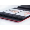 HNFD Maxi photo album Lona red 34,5x33 cm 100 black sides