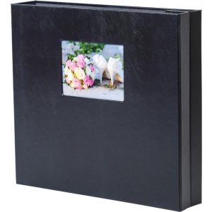 XXL Photo Album Lona Black 100 black sides