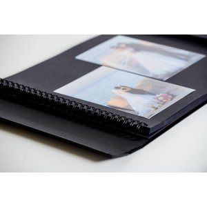 XXL Photo Album Lona Black 100 black sides