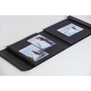 XXL Photo Album Lona Black 100 black sides