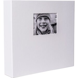 HNFD XL Photo Album Lona White 34,5x33 cm 100 black sides