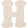 letter H 11 cm made of wood