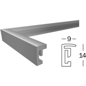 plastic frame 20x25 cm steel