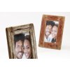 Wooden photo frame Dupla 13x18 cm white - natural