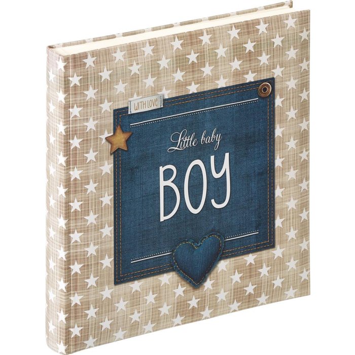 Walther baby photo album LITTLE BABY BOY 28x30,5 cm beige/blue 50 sides