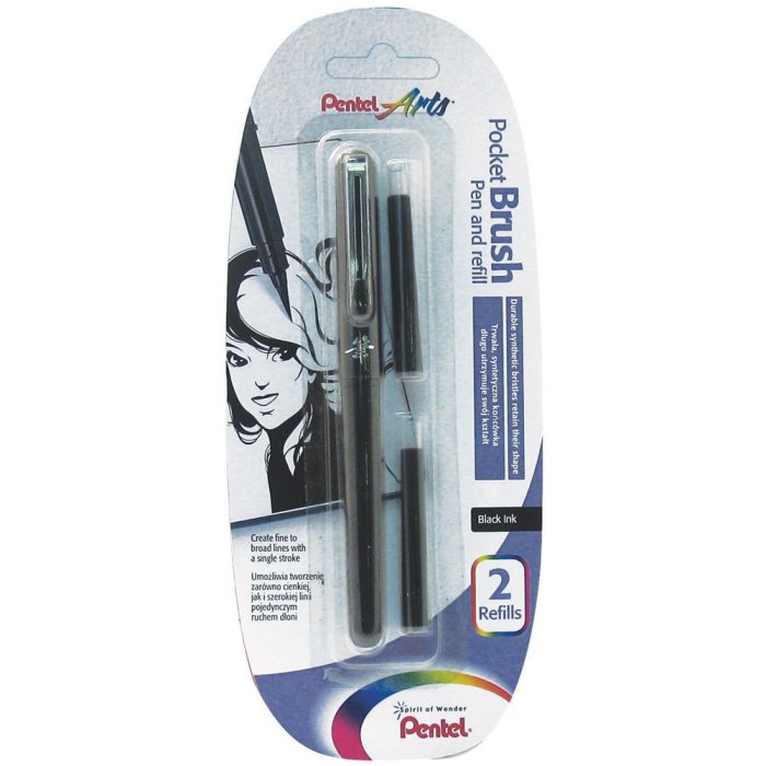 Blister pocket brush + 2x refill