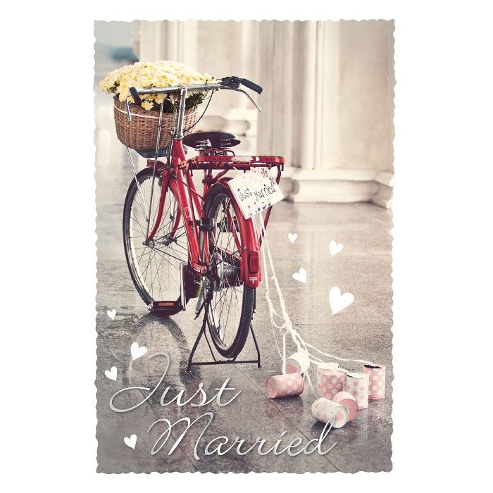 ARTEBENE card Just Married Bicycle