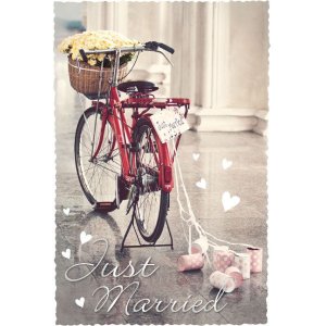 ARTEBENE card Just Married Bicycle