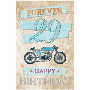 ARTEBENE Card Birthday Motorcycle Forever 29