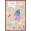 ARTEBENE Card Birthday Hippo Ballerina