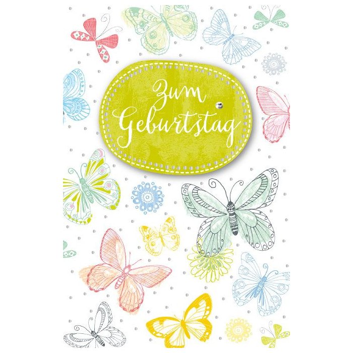 ARTEBENE Card Birthday Butterfly 3D