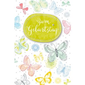 ARTEBENE Card Birthday Butterfly 3D