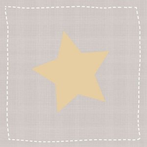 ARTEBENE Star napkins large taupe gold 33x33 cm