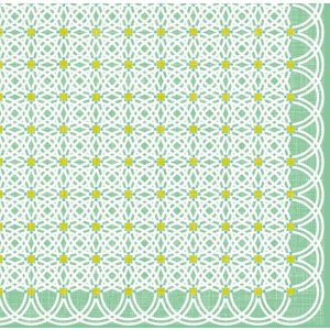 ARTEBENE napkins circle pattern mint 33x33 cm