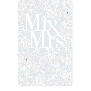 ARTEBENE Card Wedding Mr. & Mrs. Laser