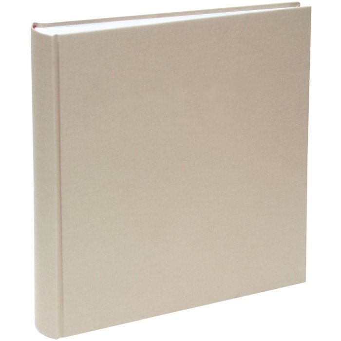 Deknudt Maxi photo album beige linen 30 x 33 cm 100 white sides