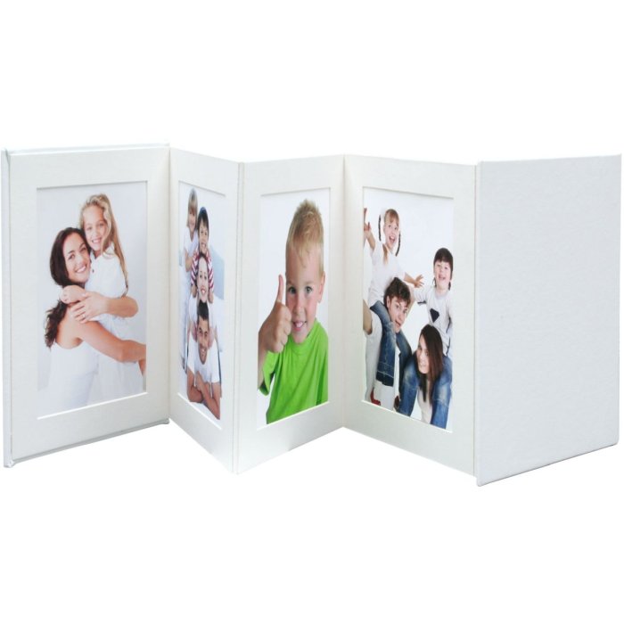 Deknudt Passepartout Leporello 8 Photos 13x13 cm white