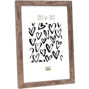 wooden frame S45R 10x15 cm brown