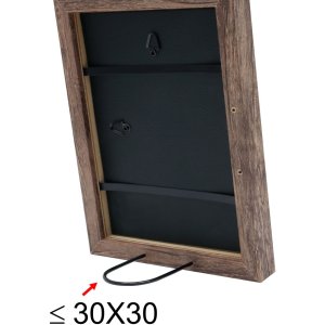 wooden frame S45R 10x15 cm brown