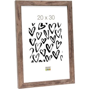 wooden frame S45R 20x20 cm brown