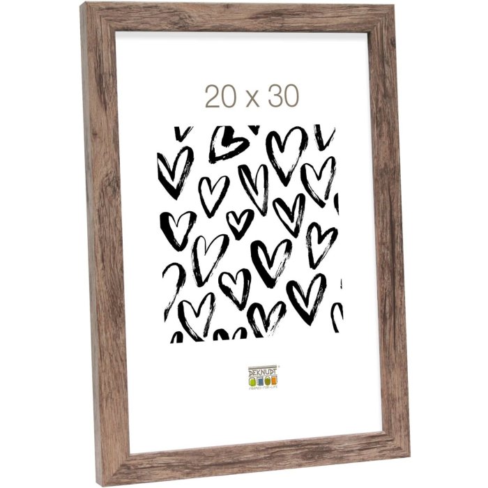 wooden frame S45R 20x25 cm brown