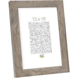 wooden frame S45R 10x15 cm gray-beige