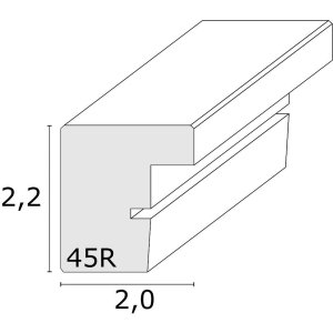 wooden frame S45R 13x18 cm gray-beige