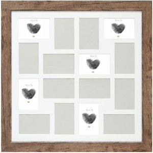 Gallery frame S48S 16 photos 10x15 cm brown