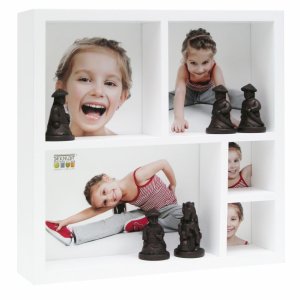 Photo box white 5 photos 20x20cm