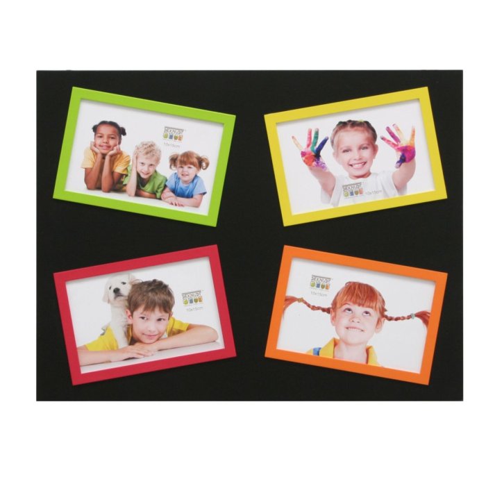 Gallery frame S67J black 4 photos 10x15 cm