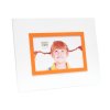 Photo frame S67JK 10x15 cm white with edge orange