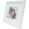 photo frame S67KS wooden mat 13x18 cm white