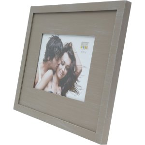 photo frame S67KS wooden mat 13x18 cm beige