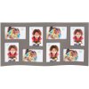 Gallery frame taupe bent for 8 pictures 10x15 cm