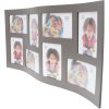 Gallery frame taupe bent for 8 pictures 10x15 cm